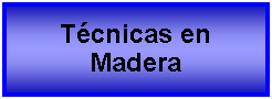 Cuadro de texto: Tcnicas en Madera 