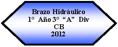 Preparacin: Brazo Hidrulico 1  Ao 3  A  Div  CB2012
