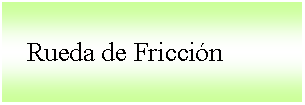 Cuadro de texto:    Rueda de Friccin 