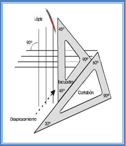 Ejercicio Construcción de ángulos: manejo de escuadra y cartabón