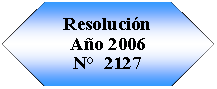 Preparacin: Resolucin Ao 2006N  2127