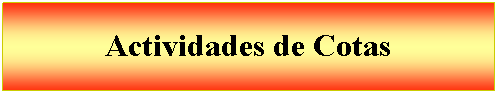 Cuadro de texto: Actividades de Cotas 
