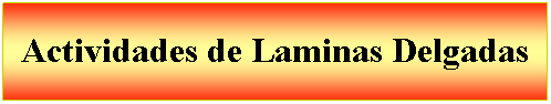 Cuadro de texto: Actividades de Laminas Delgadas 