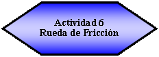 Hex�gono: Actividad 6Rueda de Fricci�n 
