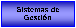 Cuadro de texto: Sistemas de Gestin 