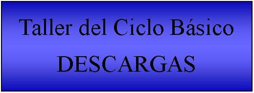 Cuadro de texto: Taller del Ciclo BsicoDESCARGAS  