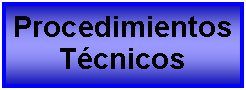 Cuadro de texto: Procedimientos Tcnicos