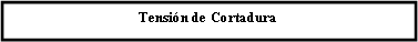 Cuadro de texto: Tensin de Cortadura